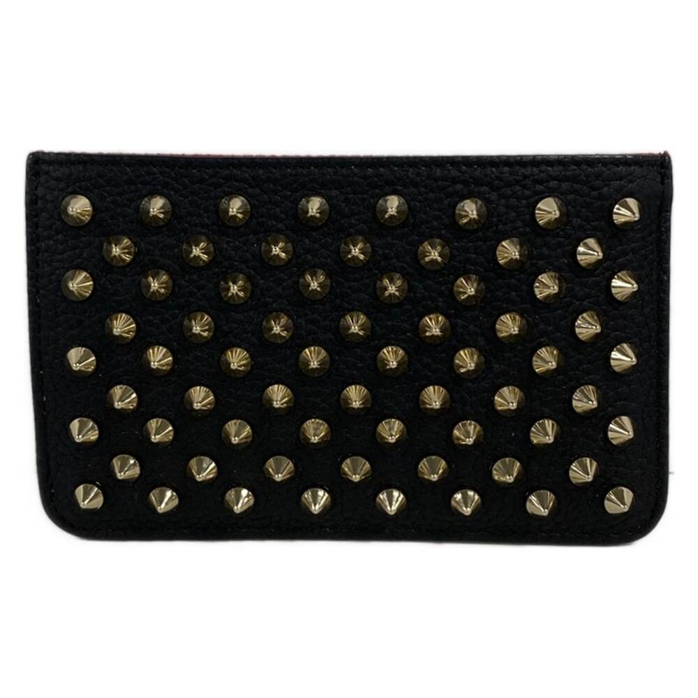 Christian Louboutin Coin Case Black Gold